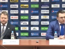 Видео послематчевой пресс-конференции игры КХЛ «Салават Юлаев» — «Барыс» 5:3
