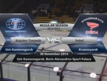 Видео матча ВХЛ «Казцинк-Торпедо» — «Сокол» 3:2 ОТ