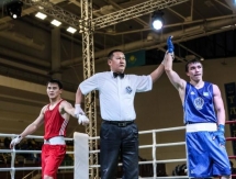 Фоторепортаж с полуфинальных боев чемпионата Казахстана по боксу 