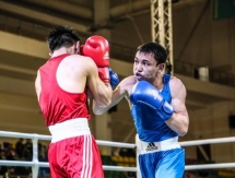 Фоторепортаж с полуфинальных боев чемпионата Казахстана по боксу 
