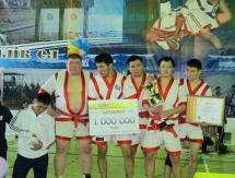 В Жанаозене прошел турнир по казакша курес