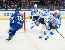 Фоторепортаж с матча КХЛ «Динамо» Минск — «Барыс 5:2