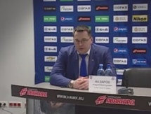 Видео послематчевой пресс-конференции игры КХЛ «Авангард» — «Барыс» 3:1
