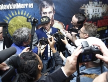 Фото с пресс-конференции Геннадия Головкина в Лос Анджелесе 