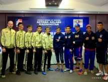 Фоторепортаж с церемонии взвешивания матча WSB «Astana Arlans» — «Caciques de Venezuela»