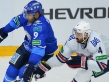 Доус забросил сотую шайбу за «Барыс» 