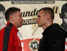 Фоторепортаж с пресс-конференции боя Головкин — Мюррей