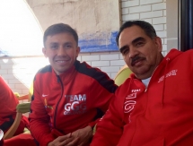 Фоторепортаж с пресс-конференции боя Головкин — Мюррей