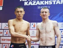 Фоторепортаж с церемонии взвешивания матча WSB «Astana Arlans» — «Italia Thunder»
