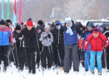В Уральске лыжный забег посвятили Году Ассамблеи народа Казахстана