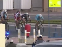 Видео финиша второго этапа «Тура Катара» с участием гонщиков «Астаны»