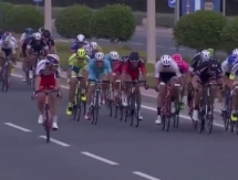 Видео финиша пятого этапа «Тура Катара» с участием гонщиков «Астаны»