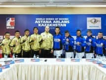 Фоторепортаж с церемонии взвешивания матча WSB «Astana Arlans» — «Italia Thunder»