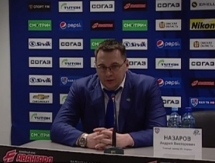 Видео послематчевой пресс-конференции игры КХЛ «Авангард» — «Барыс» 5:2