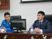 Лидеры сборной Казахстана провели встречу со студентами столичного ВУЗа