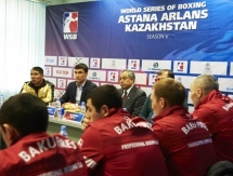 Фоторепортаж с церемонии взвешивания матча WSB «Astana Arlans» — «Baku Fires»