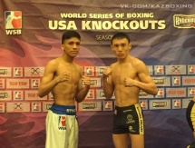 Фоторепортаж с Церемонии взвешивания матчевой встречи WSB «USA Knockouts» VS. «Astana Arlans»