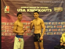 Фоторепортаж с Церемонии взвешивания матчевой встречи WSB «USA Knockouts» VS. «Astana Arlans»