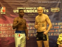 Фоторепортаж с Церемонии взвешивания матчевой встречи WSB «USA Knockouts» VS. «Astana Arlans»