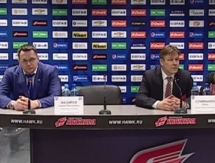 Видео послематчевой пресс-конференции игры плей-офф КХЛ «Авангард» — «Барыс» 2:0