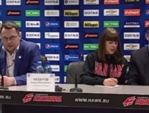 Видео послематчевой пресс-конференции игры плей-офф КХЛ «Авангард» — «Барыс» 3:1