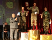 Команда Военного института Нацгвардии заняла первое место на Первенстве по зимнему президентскому многоборью