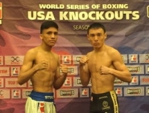 Фоторепортаж с Церемонии взвешивания матчевой встречи WSB «USA Knockouts» VS. «Astana Arlans»