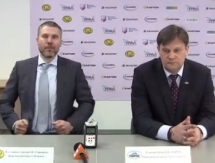 Видео послематчевой пресс-конференции игры плей-офф ВХЛ «Сарыарка» — «Торос» 2:3 ОТ