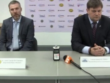 Видео послематчевой пресс-конференции игры плей-офф ВХЛ «Сарыарка» — «Торос» 1:2
