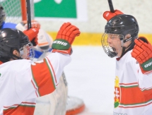 Фоторепортаж с матча первого дивизиона юниорского чемпионата мира Казахстан — Венгрия 6:5