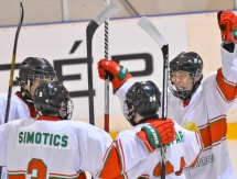 Фоторепортаж с матча первого дивизиона юниорского чемпионата мира Казахстан — Венгрия 6:5