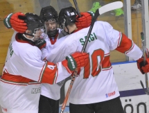 Фоторепортаж с матча первого дивизиона юниорского чемпионата мира Казахстан — Венгрия 6:5