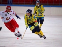 Видео четвертьфинала чемпионата мира по бенди Казахстан — Беларусь 26:8