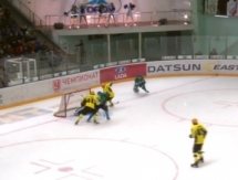 Видеообзор матча полуфинала плей-офф ВХЛ «Торос» — «Сарыарка» 3:2 ОТ