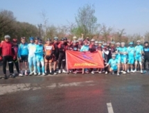 В Алматы прошел велопробег в поддержку президентских выборов 