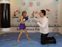 Семилетняя девочка из Казахстана вновь произвела фурор в мире бокса