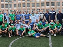 Товарищеский матч с юными болельщиками провели игроки «Казцинк-Торпедо»