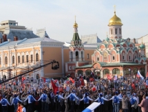 Казахстанский ветеран ВОВ совершил марш-бросок в Москве 