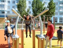 В Кызылорде после реконструкции открылась спортплощадка имени Ильи Ильина