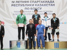 Фоторепортаж с церемонии награждения чемпионов и призеров чемпионата Казахстана