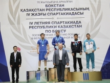 Фоторепортаж с церемонии награждения чемпионов и призеров чемпионата Казахстана