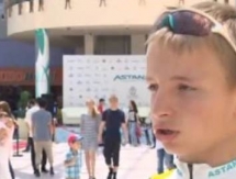 Триумфаторы «Джиро д’Италия» встретились с болельщиками в Астане