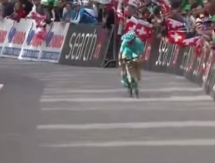 Видео финиша восьмого этапа «Тура Швейцарии» с участием гонщиков «Астаны»