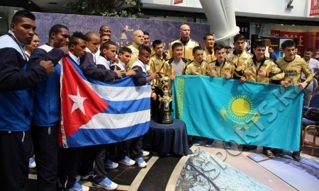 Фоторепортаж с Церемонии взвешивания финала WSB «Astana Arlans» — «Cuba Domadores»