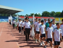 В Таразе стартовал V открытый летний чемпионат РК по пожарно-спасательному спорту среди юношей