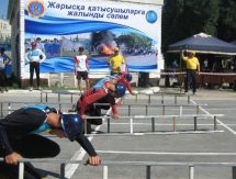 В Таразе на молодежном чемпионате страны по пожарно-спасательному спорту поставлены новые рекорды