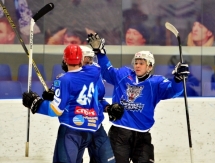 Фоторепортаж с товарищеского матча «Снежные Барсы» — «Астана» 2:0 