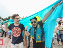 Как алматинцы болели за свой город в олимпийской гонке