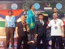 Айдын Абдрахманов завоевал золото на чемпионате Азии по кикбоксингу в Индии