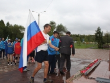 Петропавловск встретил участников факельной эстафеты «Бег мира»